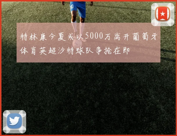 特林康今夏或以5000万离开葡萄牙体育英超沙特球队争抢在即